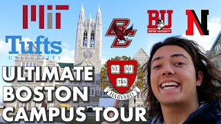 Touring Every College In Boston So You Dont Have To  Harvard MIT BU Northeastern etc [upl. by Amalea757]