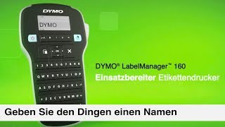 Beschriftungsgerät DYMO LabelManager 160 einfaches schnelles Beschriften [upl. by Myrilla194]