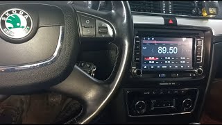 Rear view camera installation on SKODA Superb and connecting to the canbus decoder [upl. by Ettezus]