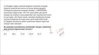 20242025 TYT1 Türkçe Soru Çözümleri [upl. by Ahsiliw]