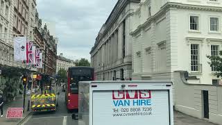 Journey on London Bus Route 68 Russell Square  Holborn Station [upl. by Monica]