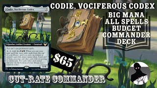 Codie Vociferous Codex  Big Mana  All Spells  Commander  EDH  Budget  CutRate Commander [upl. by Lucille]