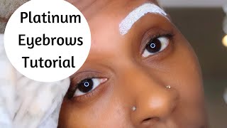 Watch Me Dye My Eyebrows Platinum Blonde  Bleaching My Eyebrows  Tutorial [upl. by Katherina320]