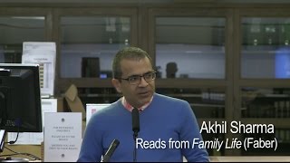 2015 Folio Prize winner Akhil Sharma reads from Family Life Faber [upl. by Arodoeht462]