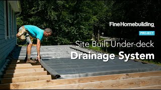 How to Install UnderDeck Drainage Systems [upl. by Otilia]