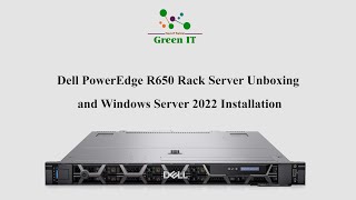 Dell PowerEdge R650 Rack Server Unboxing and Windows Server 2022 Installation [upl. by Ollehcram41]