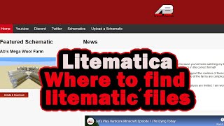 Litematica Where To Download Litematic schematics files from [upl. by Niccolo106]