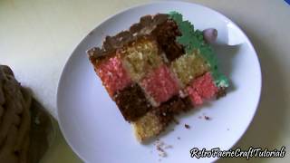 How To Make A Neapolitan Chequered Cake [upl. by Honna263]