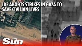 IDF aborts strikes against Hamas in Gaza to save civilian lives [upl. by Ilana]