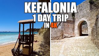 Kefalonia Greece  1 DAY TRIP  Agios Georgios Castle amp Avithos Beach [upl. by Misha]