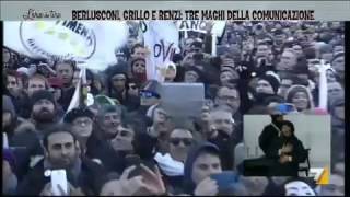 Berlusconi Grillo e Renzi tre maghi della comunicazione [upl. by Nareik]