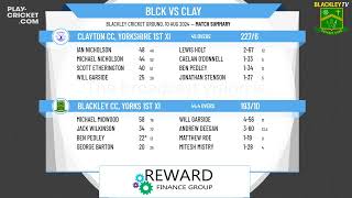 Blackley CC Yorks 1st XI v Clayton CC Yorkshire 1st XI [upl. by Patin748]