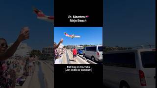 Chilling at St Maarten 🇸🇽 Maho Beach Plane spotting [upl. by Solracesoj]