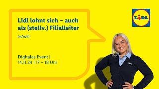 Lidl lohnt sich – auch als stellv Filialleiter [upl. by Dalt]