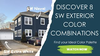 Discover 8 Sherwin Williams Exterior Color Combos [upl. by Acissev]