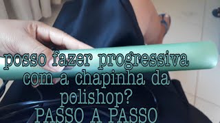 SHINE THERAPY REMINGTON polishop  PROGRESSIVA EM CABELO CACHEADO COM A CHAPINHA DA POLISHOP [upl. by Neron]