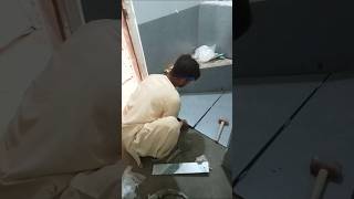 Foolr Tile installation Washroom Foolr Tile laqany ka Asana tirqa wintouch tiles bathroomtiles [upl. by Goldshell]