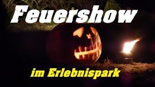 Feuershow im Erlebnispark Teichland  Halloween [upl. by Bartley]