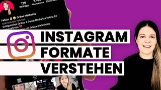 Was bringen die verschiedenen Instagram Formate Reel Feed Story IGTV 😀Instagram Tutorial [upl. by Carley]