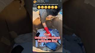 Alexis Vines Unboxing Unclaimed Balikbayan Box shortvideoviral unclaimedbalikbayanbox unboxing [upl. by Staley150]