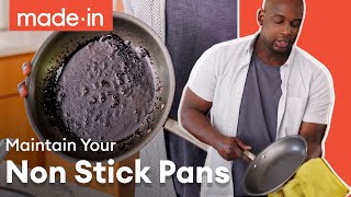 How to Properly Maintain Your Non Stick Pans  Made In Cookware [upl. by Roel]