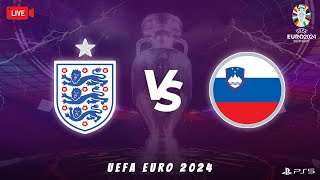 England VS Slovenia  UEFA EURO 2024  Live Score  EaFc24  PS5 [upl. by Acirret736]