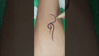 Pen with tattoo design super trick tattoomonk 1032k24 shortvideo [upl. by Namsaj]