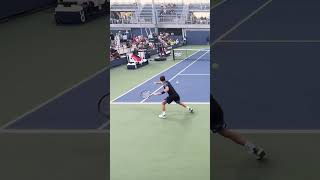 Matteo Gigante ITA BLASTS the FH winner against Colombian Daniel Elahi Galán tennis usopen [upl. by Novelia]