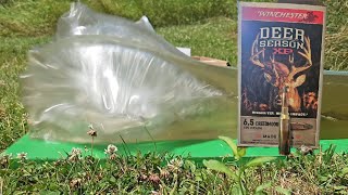 65 creedmoor  deer season XP ballistics gel test [upl. by Esilanna234]