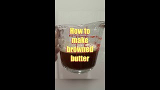 How to Make Browned Butter Use in Baking and Over Pasta brownedbutter [upl. by Arahsat]