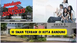 10 SMAN Terbaik di Kota Bandung Referensi untuk PPDB Jabar 20232024 [upl. by Aretse693]