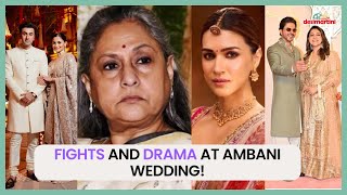 Fights at Ambani wedding Kriti Sanon amp Jaya Bachchan Shah Rukh amp Gauri Alia amp Ranbir involved [upl. by Barta97]