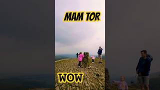 UNBELIEVABLE Views from MAM TOR peakdistrict hiking explore travelvlog nature short amazing [upl. by Marnia679]