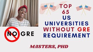 TOP US UNIVERSITIES WITHOUT GRE REQUIREMENT  20212022 GRAD SCHOOL APPLICATION MIRA MOVES [upl. by Sol]