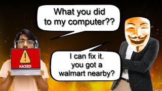 Scammers Meltdown Charging Him to Fix the Computer I Destroyed [upl. by Whitby]