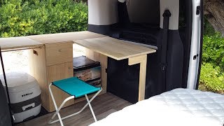 Mueble CAMPER con MESA NEVERA y WC [upl. by Ainot263]