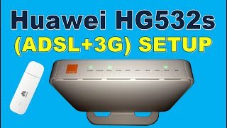 Huawei HG532s Original Firmware amp ADSL3G Setup  وطريقة إعداده HG532s تحديث أصلي للراوتر هواوي [upl. by Francoise]