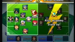 Inazuma Eleven Strikers Wii  Custom Team vs Alius Academy [upl. by Haywood]