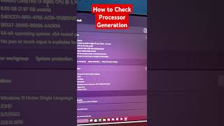 Check Your Computer Processor Generation computer processor tricks [upl. by Coltson194]