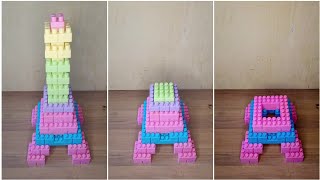 Membuat bentuk menara Eiffel  Lego Tutorial [upl. by Iblehs213]