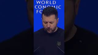 Zelenski apuntó contra Putin durante su discurso en Davos [upl. by Harned]