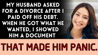 After I cleared my husbands debts he requested a divorce Heres what unfolded afterward [upl. by Wartow51]