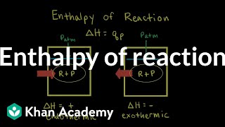 Enthalpy of reaction  Thermodynamics  AP Chemistry  Khan Academy [upl. by Ecirrehs485]