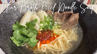 Clear Broth Beef Noodle Soup  Tiffy Cooks by Tiffy Chen [upl. by Boeke]