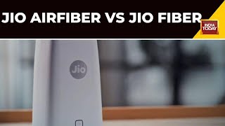 Jio AirFiber Vs Jio Fiber Price In India Internet Speed And More [upl. by Leumek312]