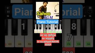 Sahoo BGM 🔥🔥 Mobile Piano Tutorial [upl. by Noret]