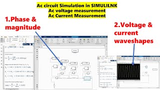 Ac circuit simulation in Simulink [upl. by Barbara]