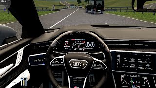 City Car Driving  AUDI RS6 C8  Street Racing [upl. by Soisatsana]