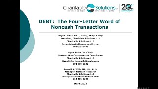 DEBT The Four Letter Word of Noncash Transactions [upl. by Airun302]