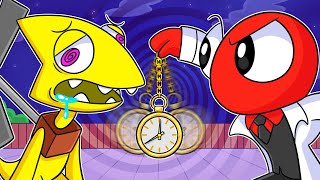 Rainbow Friends But Theyre HYPNOTIZED Rainbow Friends 2 Animation [upl. by Carpet]